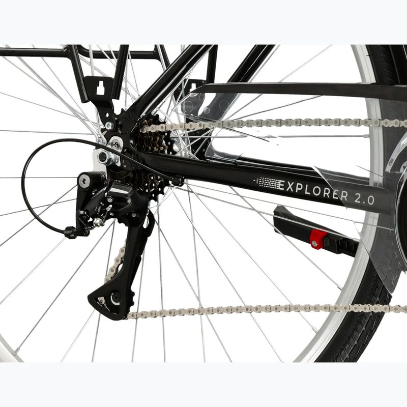 Trekingový bicykel KROSS Explorer 2.0 black/silver/gloss 7