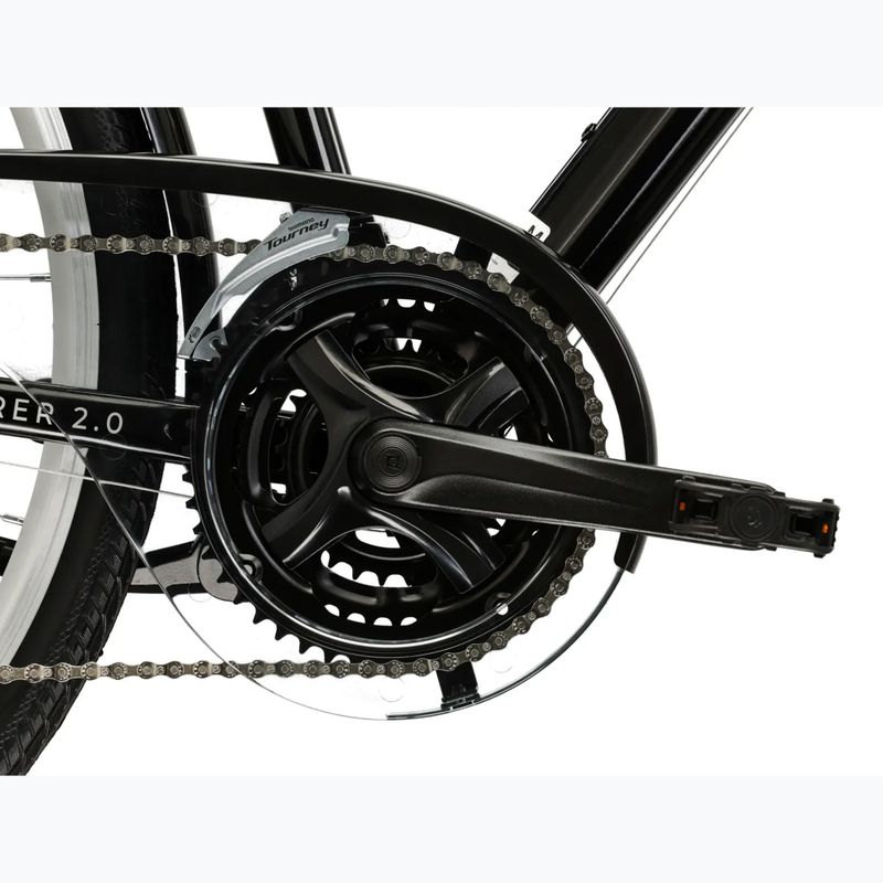 Trekingový bicykel KROSS Explorer 2.0 black/silver/gloss 9