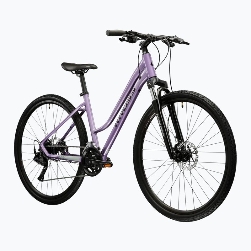 Dámsky crossový bicykel KROSS Evado 5.0 In purple/black/gloss 2