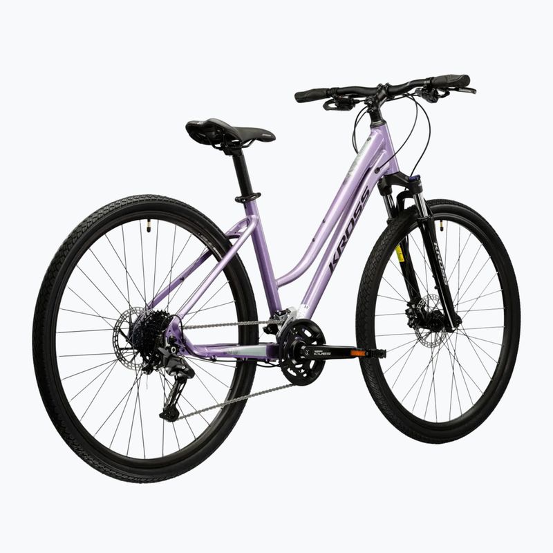 Dámsky crossový bicykel KROSS Evado 5.0 In purple/black/gloss 3
