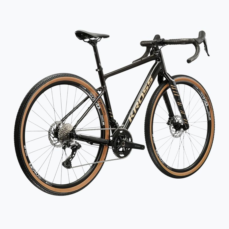Gravelový bicykel KROSS Esker 6.0 black/gold/gloss 3