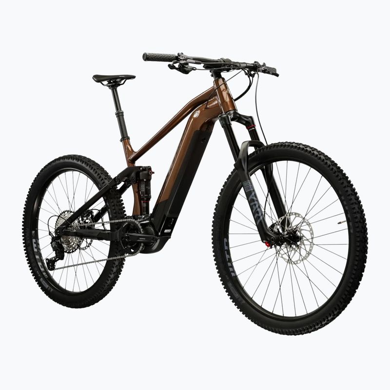 Pánsky elektrický bicykel KROSS Grist Boost 3.0 el. 630 Wh brown/black/gloss 2