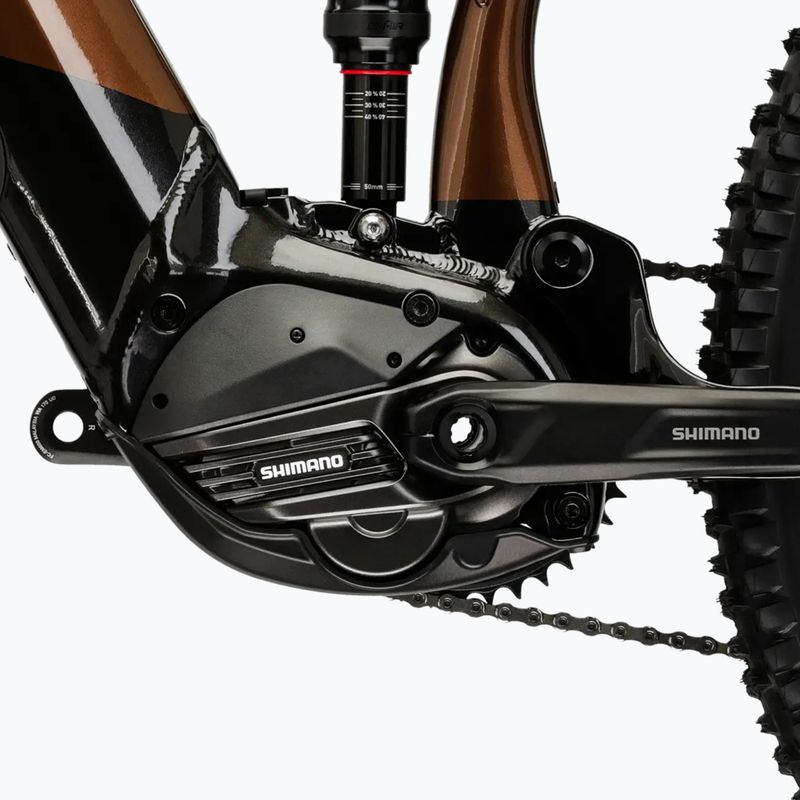 Pánsky elektrický bicykel KROSS Grist Boost 3.0 el. 630 Wh brown/black/gloss 12