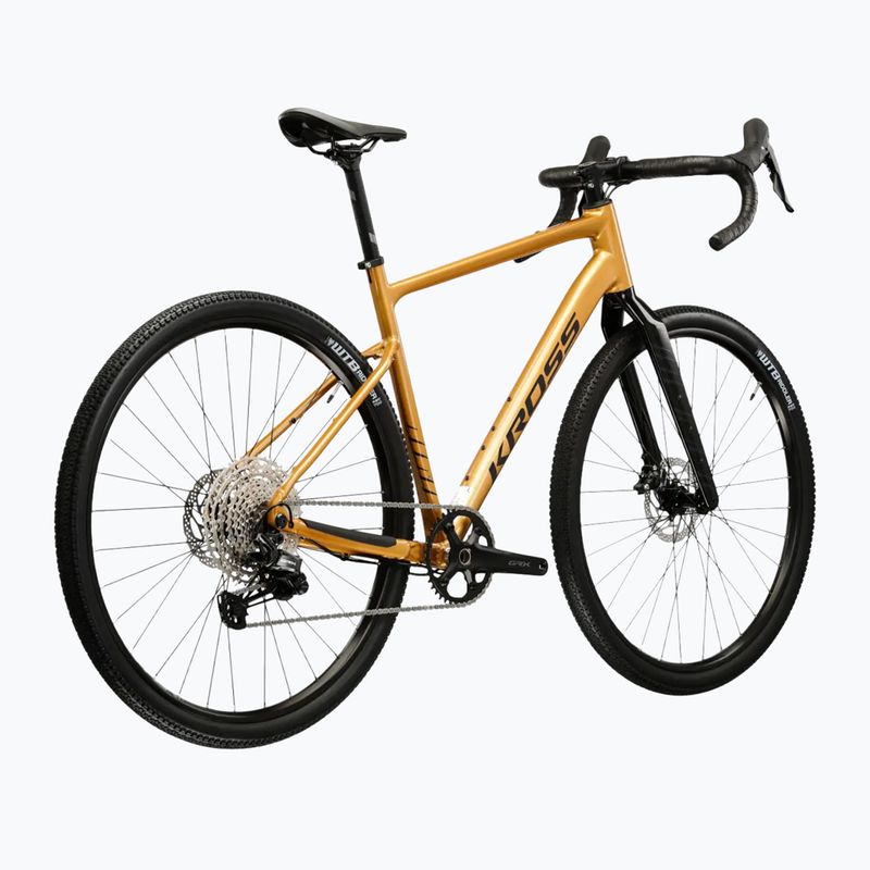 Gravelový bicykel KROSS Esker 5.0 gold/graphite 3