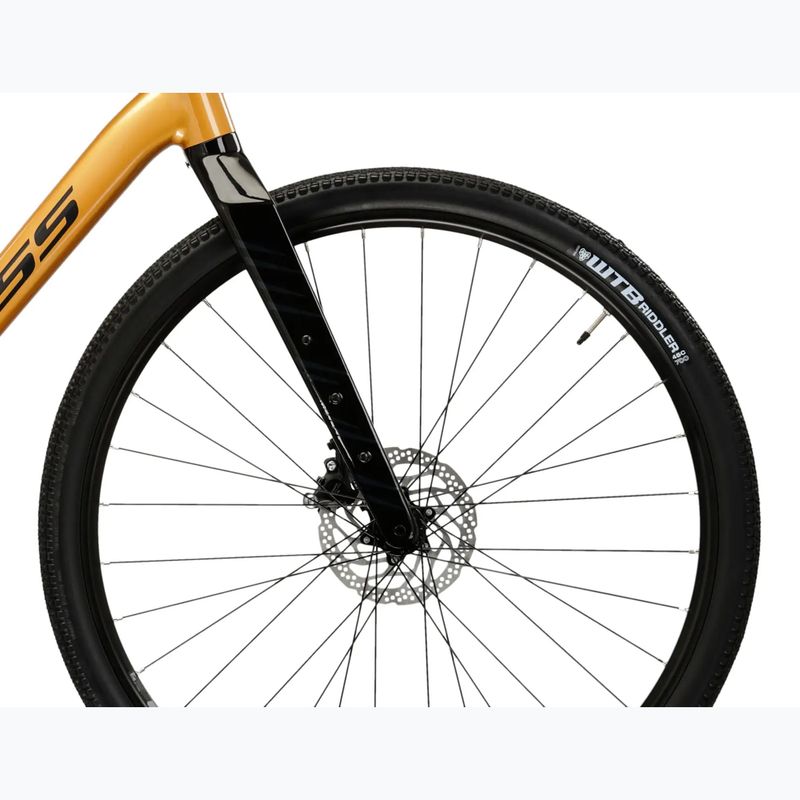Gravelový bicykel KROSS Esker 5.0 gold/graphite 7