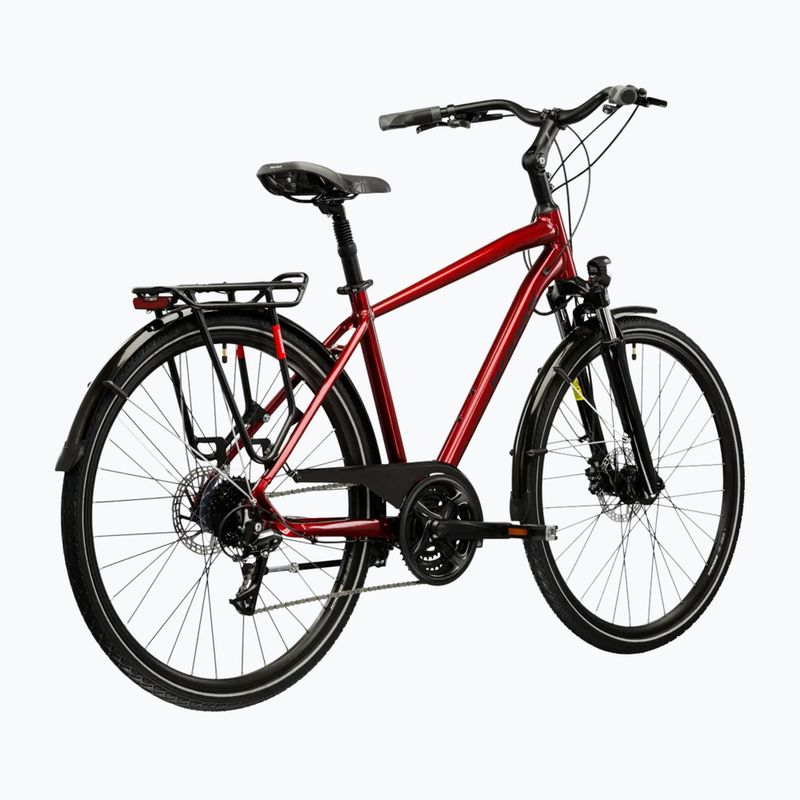 Pánsky trekingový bicykel KROSS Trans 4.0 ruby/black/gloss 3