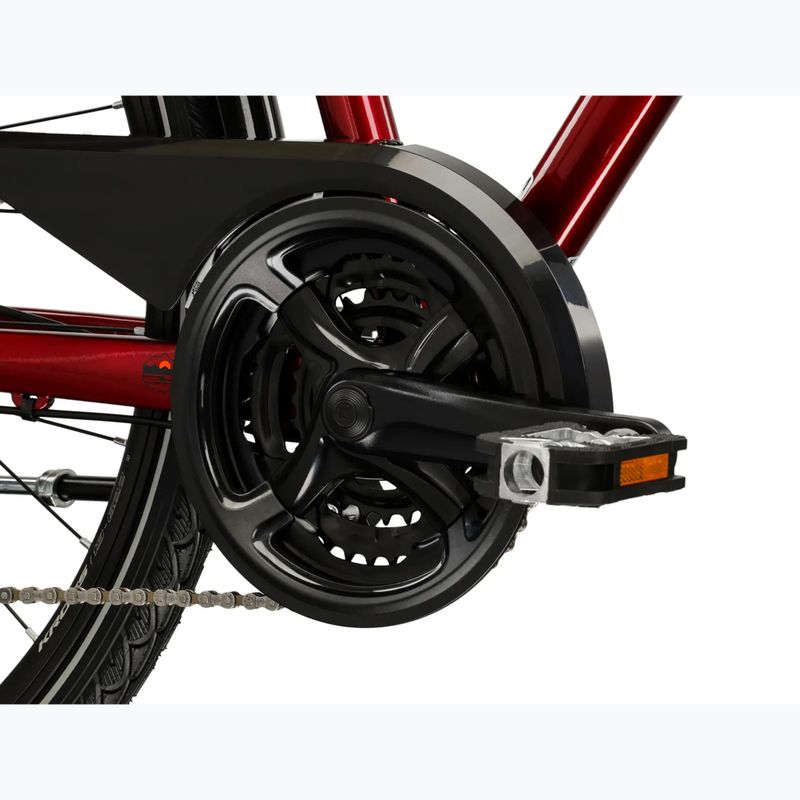 Pánsky trekingový bicykel KROSS Trans 4.0 ruby/black/gloss 9