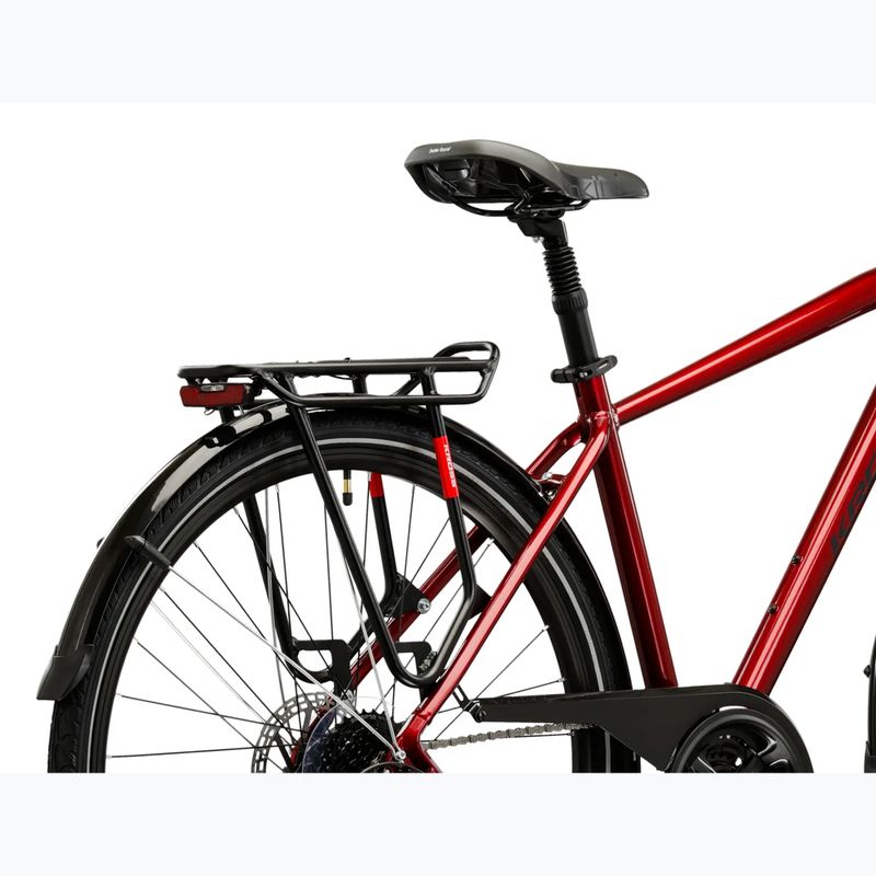 Pánsky trekingový bicykel KROSS Trans 4.0 ruby/black/gloss 11