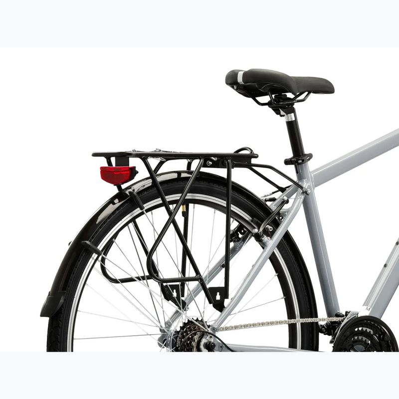 Pánsky trekingový bicykel KROSS Trans 1.0 grey/black/gloss 10