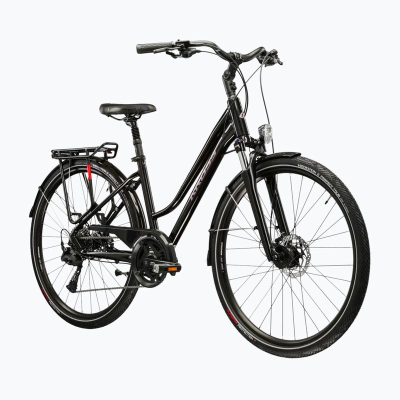 Dámsky trekingový bicykel KROSS Trans 7.0 In black/pink/gloss 2