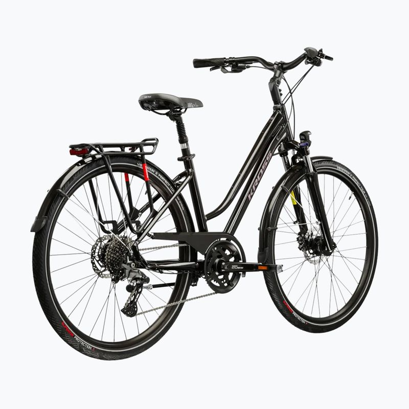 Dámsky trekingový bicykel KROSS Trans 7.0 In black/pink/gloss 3