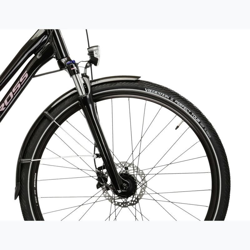 Dámsky trekingový bicykel KROSS Trans 7.0 In black/pink/gloss 6