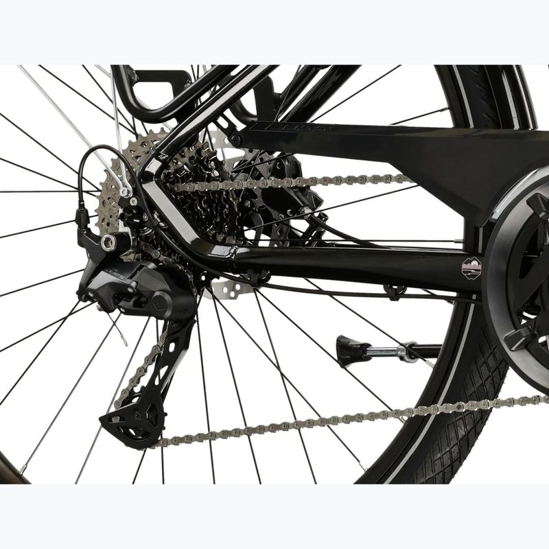 Dámsky trekingový bicykel KROSS Trans 7.0 In black/pink/gloss 8