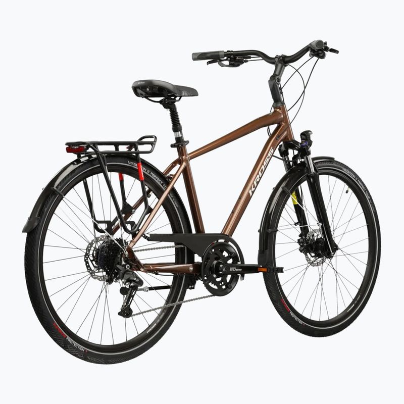 Trekingový bicykel KROSS Trans 5.0 brown/silver/gloss 3
