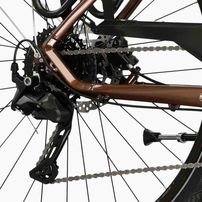 Trekingový bicykel KROSS Trans 5.0 brown/silver/gloss 8