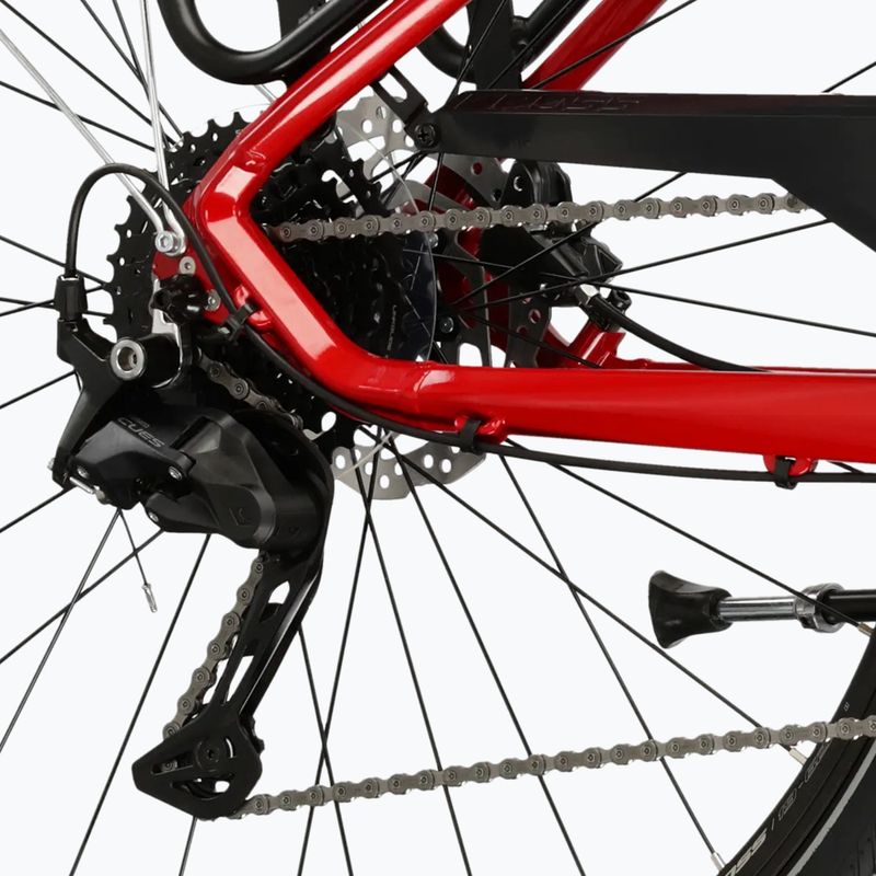Dámsky trekingový bicykel KROSS Trans 5.0 In red/silver/gloss 8