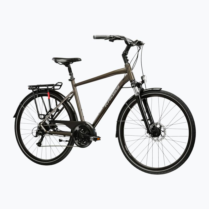 Trekingový bicykel KROSS Trans 4.0 brown/silver/gloss 2