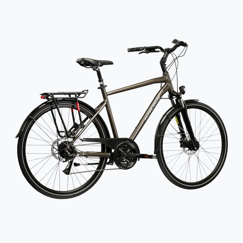 Trekingový bicykel KROSS Trans 4.0 brown/silver/gloss 3