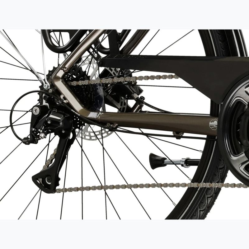 Trekingový bicykel KROSS Trans 4.0 brown/silver/gloss 7