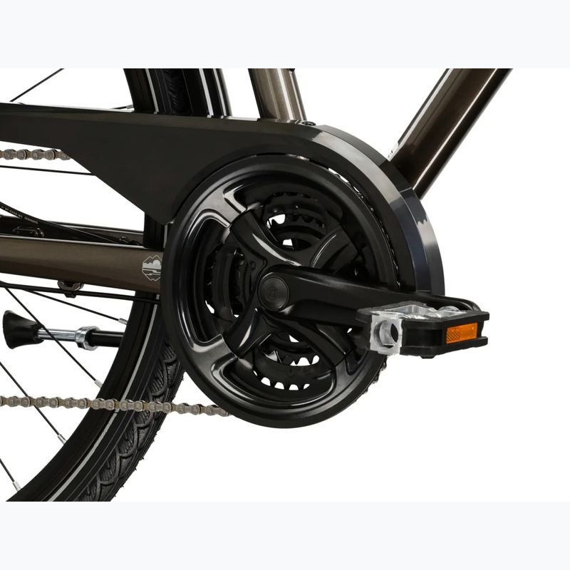 Trekingový bicykel KROSS Trans 4.0 brown/silver/gloss 8