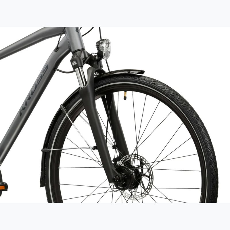 Pánsky trekingový bicykel KROSS Trans 4.0 grey/black/matte 5