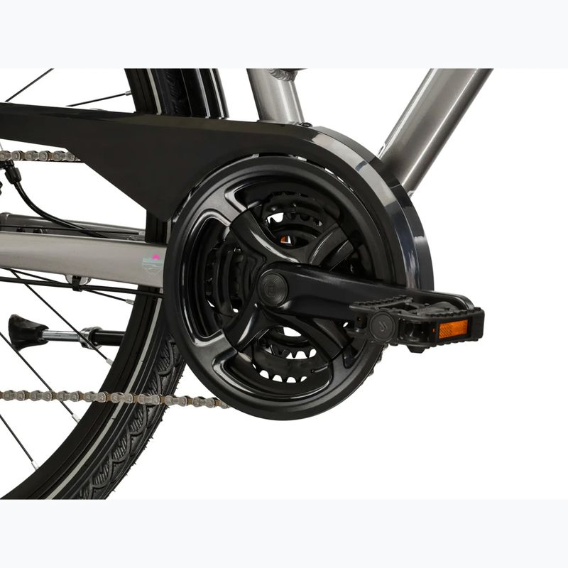 Dámsky trekingový bicykel KROSS Trans 3.0 In silver/gray/gloss 9
