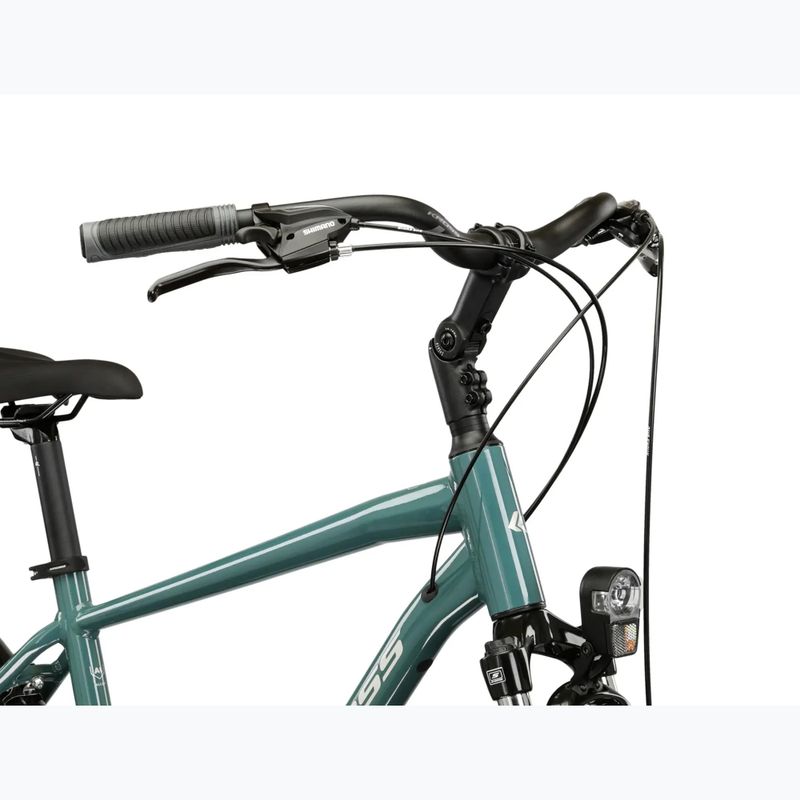 Pánsky trekingový bicykel KROSS Trans 3.0 green/silver/gloss 4
