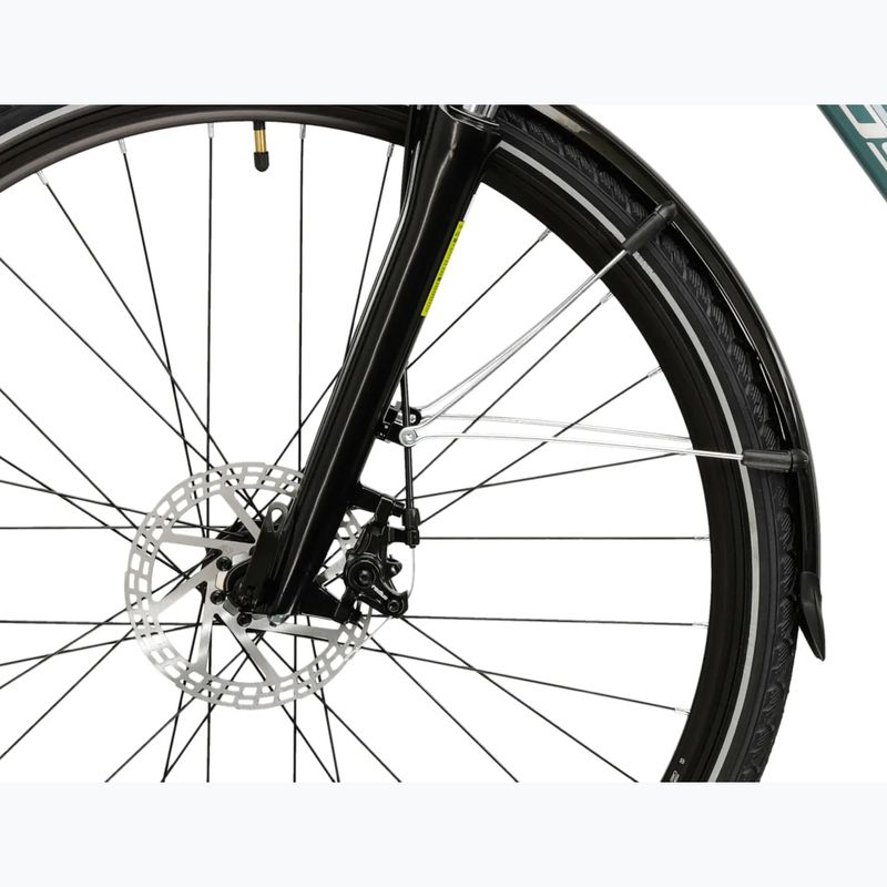 Pánsky trekingový bicykel KROSS Trans 3.0 green/silver/gloss 7
