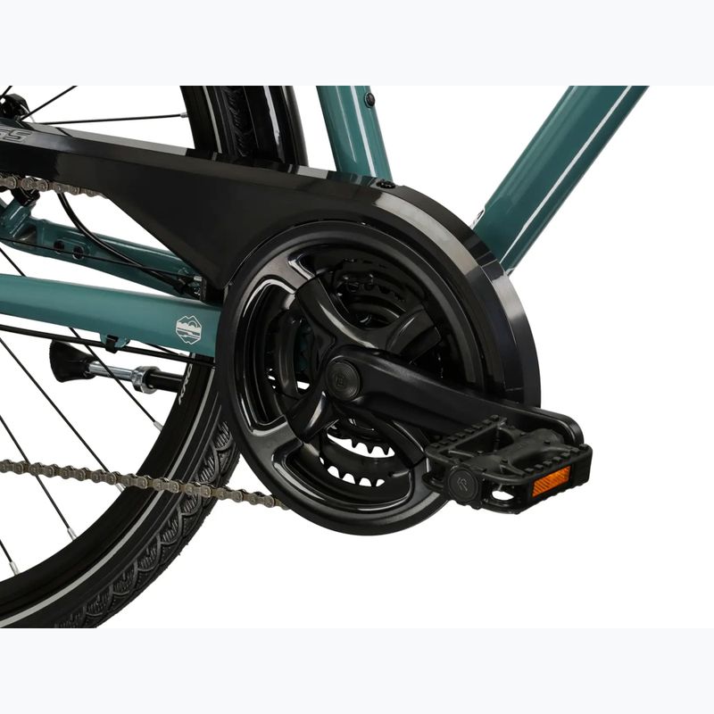 Pánsky trekingový bicykel KROSS Trans 3.0 green/silver/gloss 9