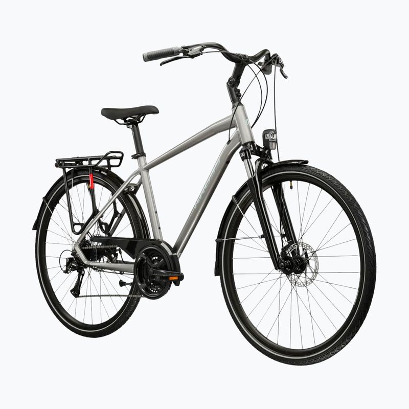 Pánsky trekingový bicykel KROSS Trans 3.0 silver/blue/gloss 2