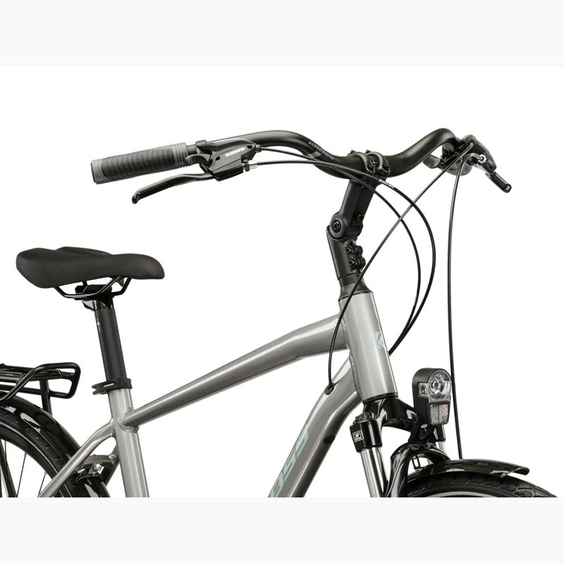 Pánsky trekingový bicykel KROSS Trans 3.0 silver/blue/gloss 4