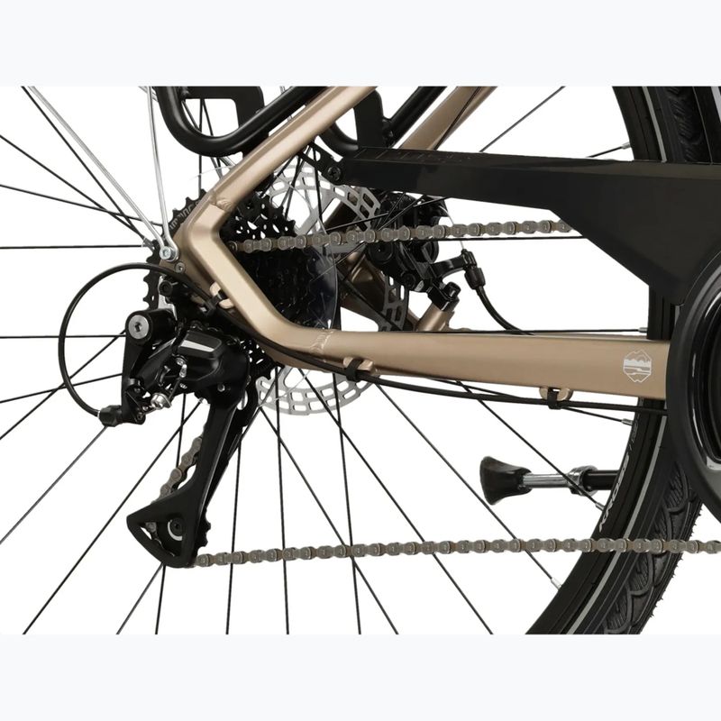Dámsky trekingový bicykel KROSS Trans 3.0 In brown/silver/matte 8