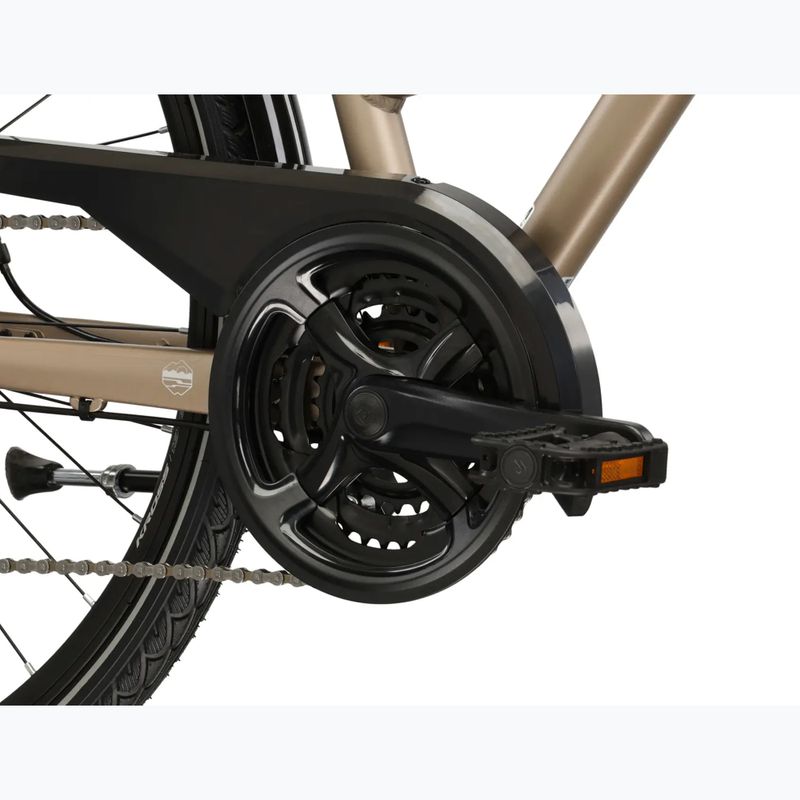 Dámsky trekingový bicykel KROSS Trans 3.0 In brown/silver/matte 9