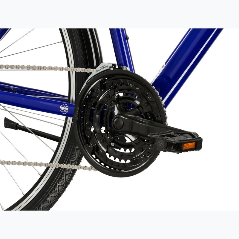 Pánsky trekingový bicykel KROSS Trans 1.0 navy blue/silver/gloss 8