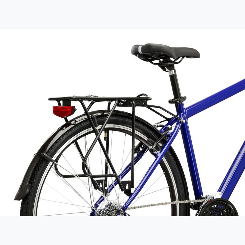 Pánsky trekingový bicykel KROSS Trans 1.0 navy blue/silver/gloss 10