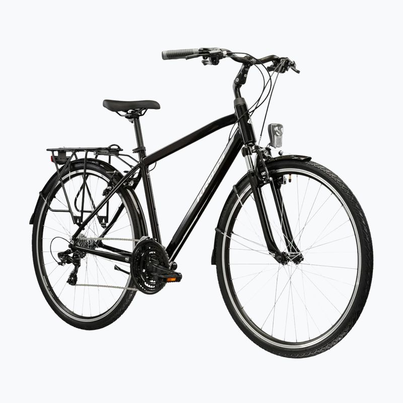 Pánsky trekingový bicykel KROSS Trans 1.0 black/silver/gloss 2