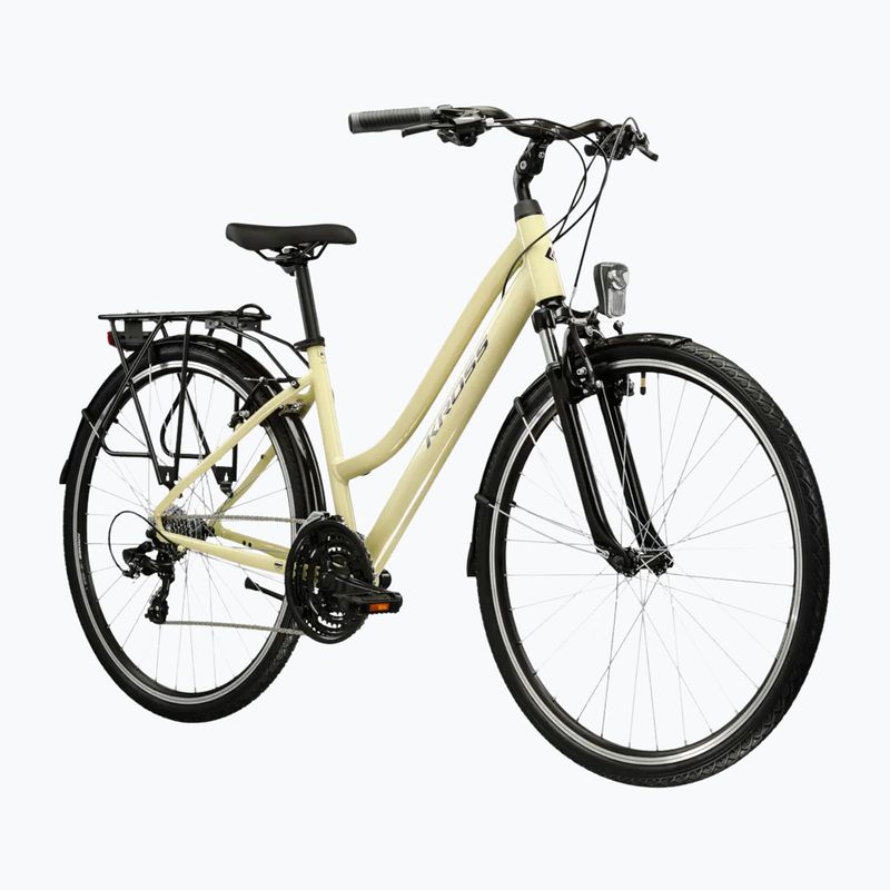 Dámsky trekingový bicykel KROSS Trans 1.0 In beige/purple/gloss 2
