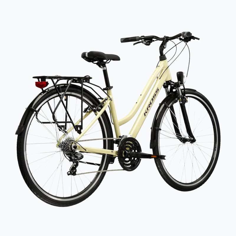 Dámsky trekingový bicykel KROSS Trans 1.0 In beige/purple/gloss 3