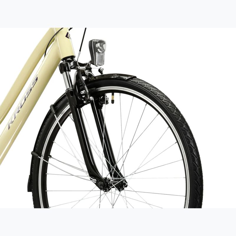 Dámsky trekingový bicykel KROSS Trans 1.0 In beige/purple/gloss 5