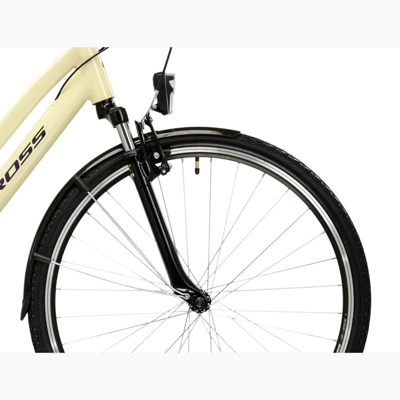 Dámsky trekingový bicykel KROSS Trans 1.0 In beige/purple/gloss 6