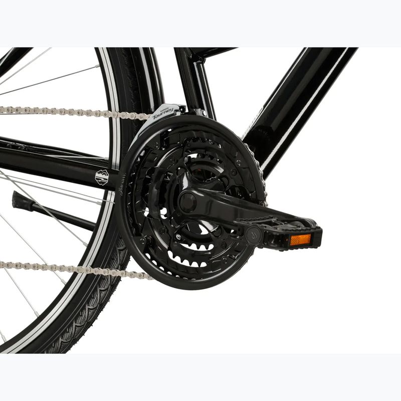 Dámsky trekingový bicykel KROSS Trans 1.0 In black/silver/gloss 8