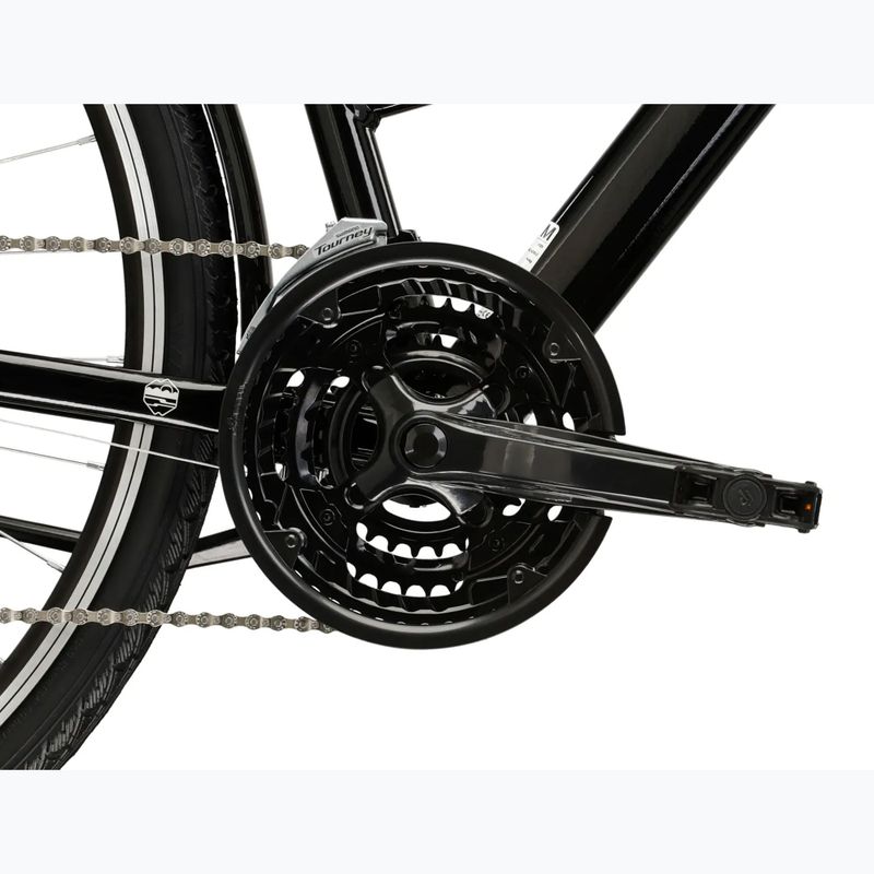 Dámsky trekingový bicykel KROSS Trans 1.0 In black/silver/gloss 9