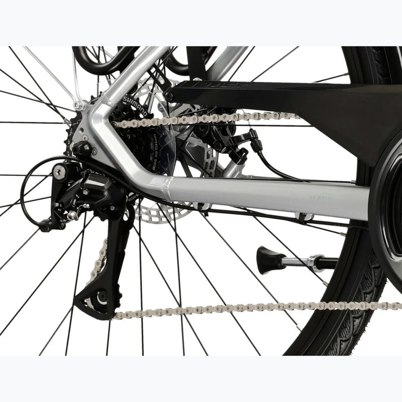 Mestský bicykel KROSS Sentio 3.0 silver/steel/gloss 7