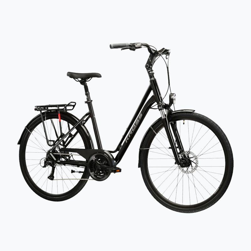 Mestský bicykel KROSS Sentio 3.0 black/silver/gloss 2