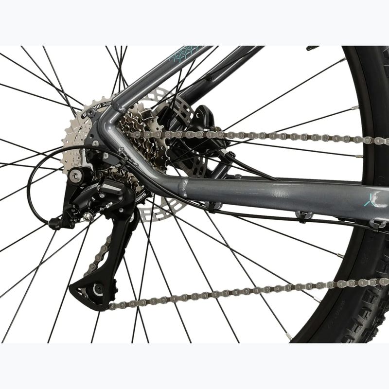 Dámsky horský bicykel KROSS Lea 4.0 In 27.5 grey/turquoise/gloss 8
