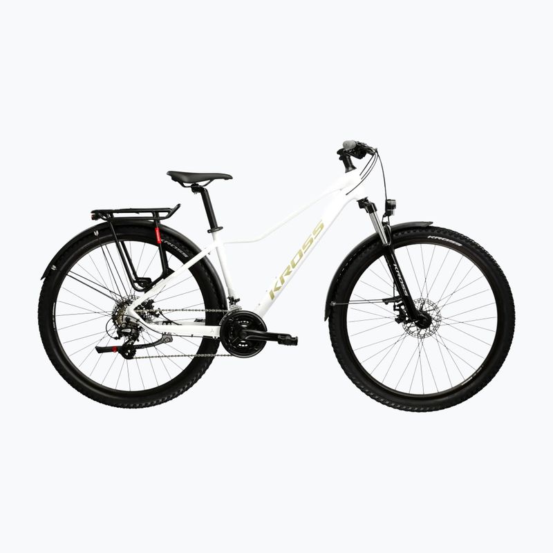Dámsky horský bicykel KROSS Lea 2.0 Eq W 27.5 white/gold/gloss