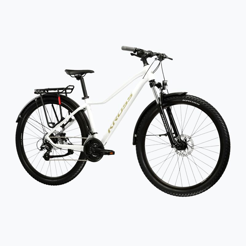 Dámsky horský bicykel KROSS Lea 2.0 Eq W 27.5 white/gold/gloss 2