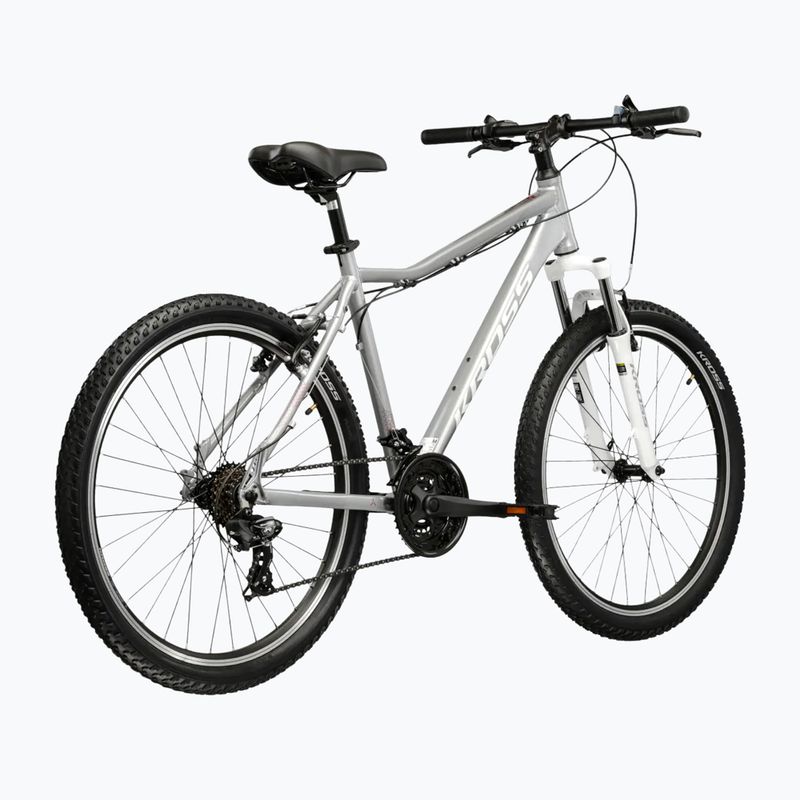 Dámsky horský bicykel KROSS Lea 1.0 silver/white/gloss 3