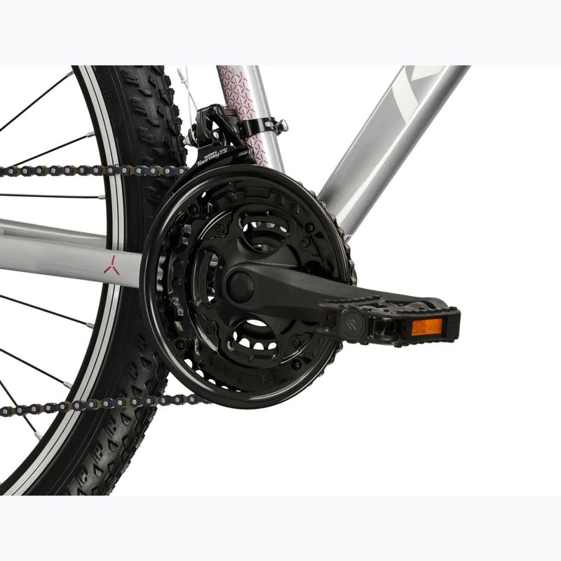 Dámsky horský bicykel KROSS Lea 1.0 silver/white/gloss 8