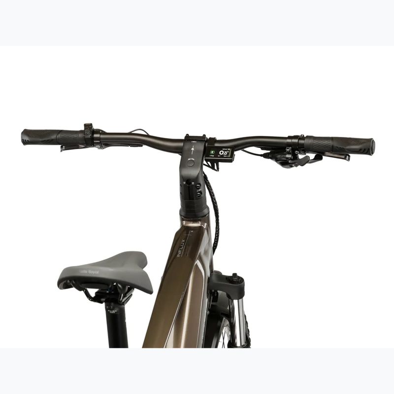 Elektrický bicykel KROSS Influx Suv Hybrid 1.0 820Wh brown/silver/gloss 5